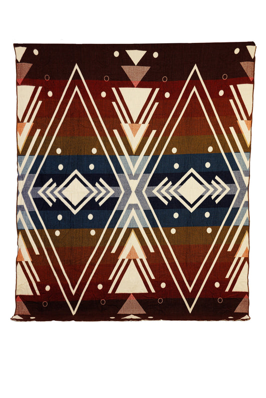 Yachana Collection - Chevron Red Blue Peach Brown