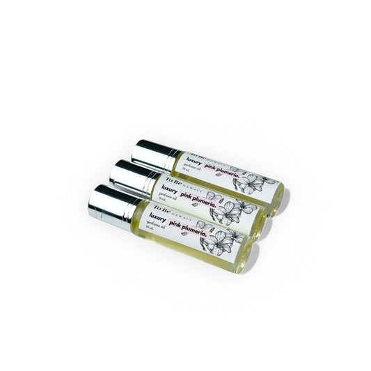 Pink Plumeria Luxury Perfume Roller