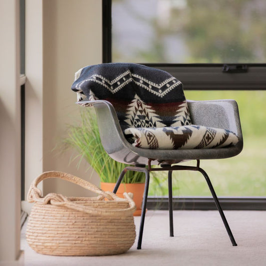 Yachana Collection - Brown Red Wave Throw