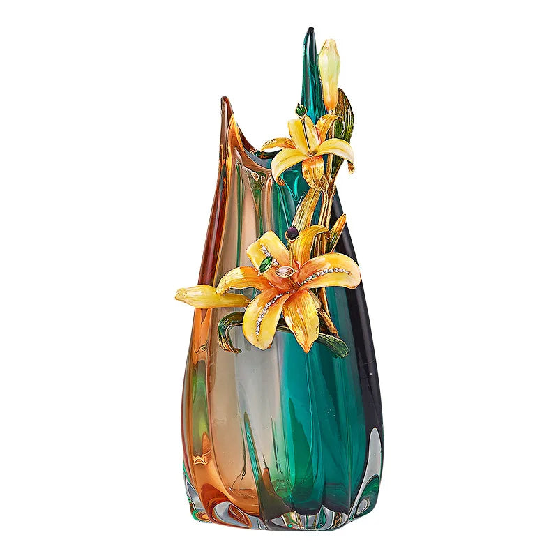 DecorBites™HandmadeEnamelVaseforLivingRoomTVCabinetandWineCabinetDécor