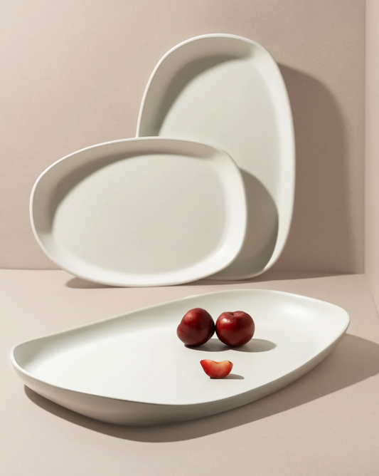 Mini Long Stoneware Serving Platter - Small