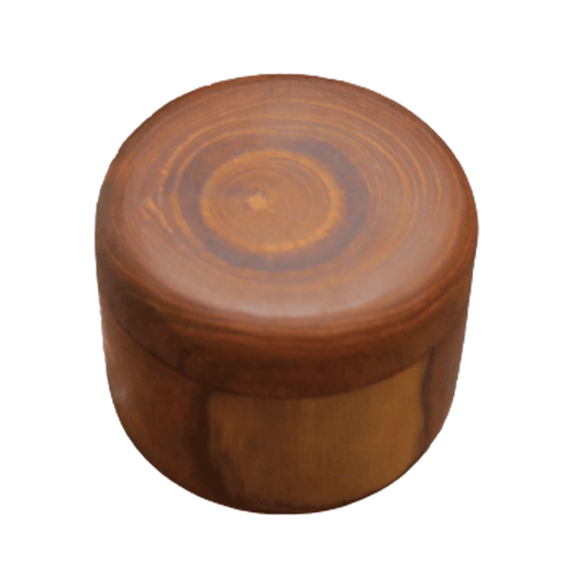 Small Teak Wood Seasoning Bowl, Handturned and Handcarved in Indonesia
