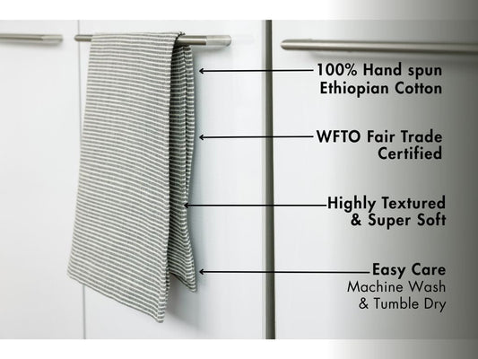 Turkana Handwoven Ethiopian Cotton Tea Towel