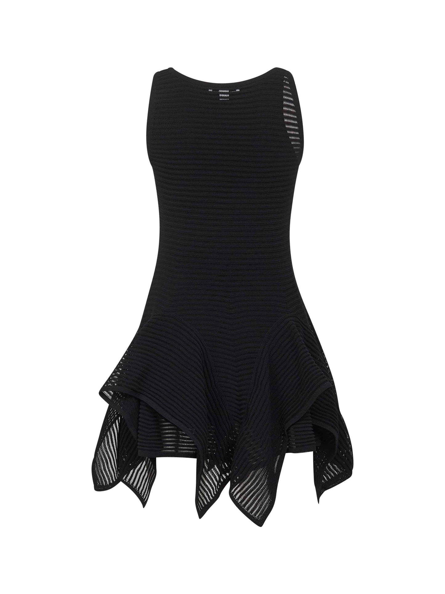 Alaïa Women Black Knit Ruffle Mini Dress