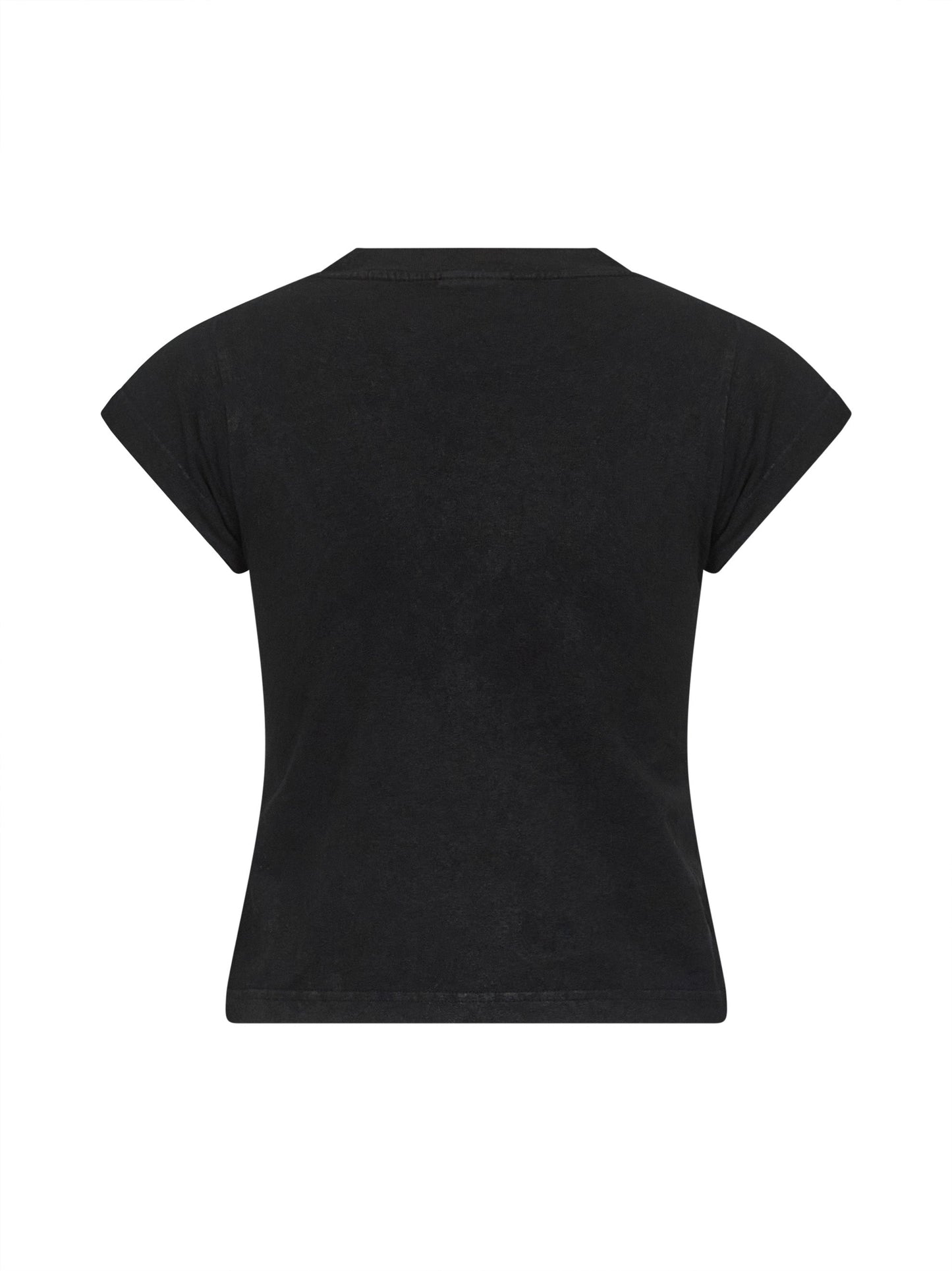 Balenciaga Women Black Shrunk City Of Angels T-Shirt