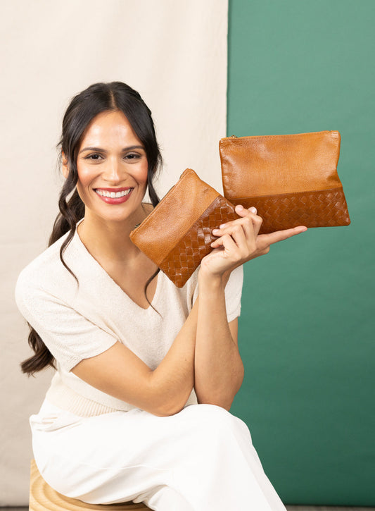 Woven Large/Small Pouch