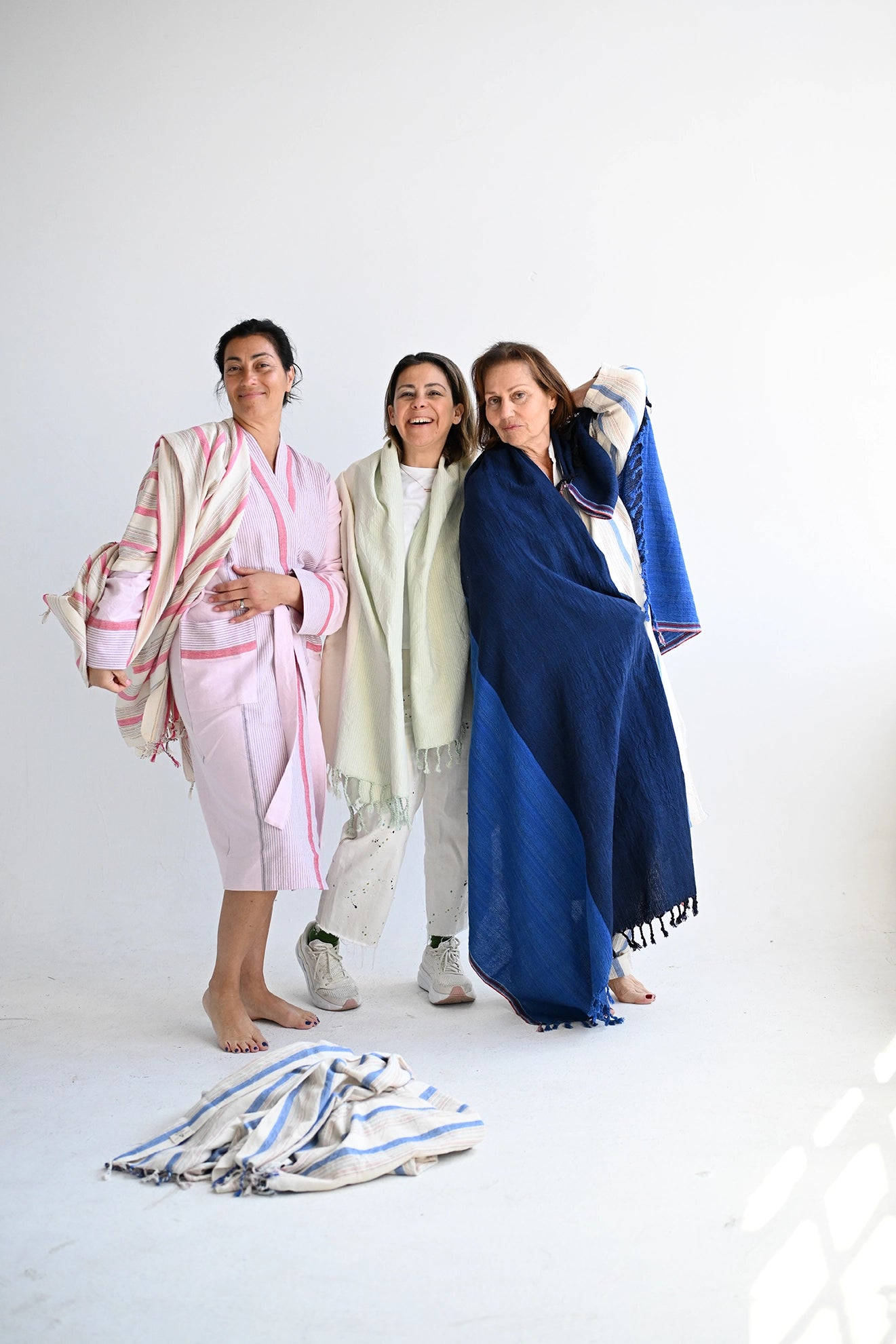 Sage Ivory Tonal Towel