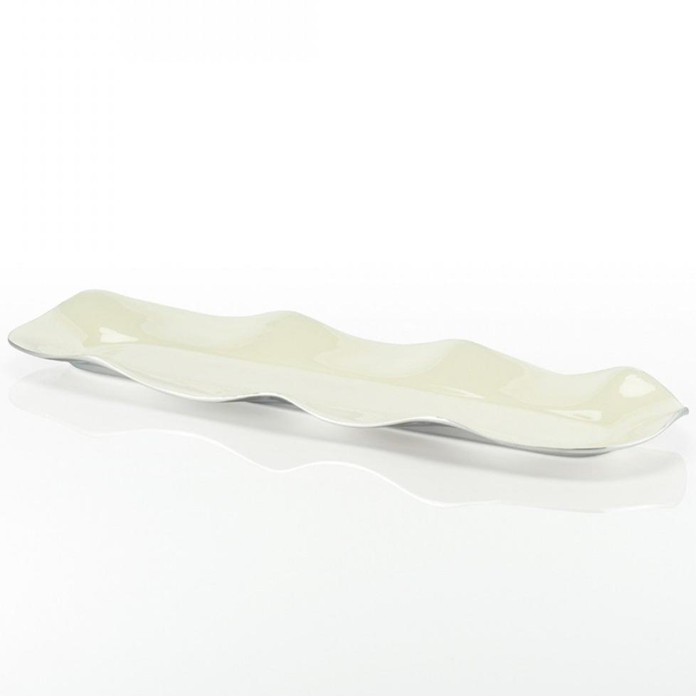 Ruffled Long Trays Oyster