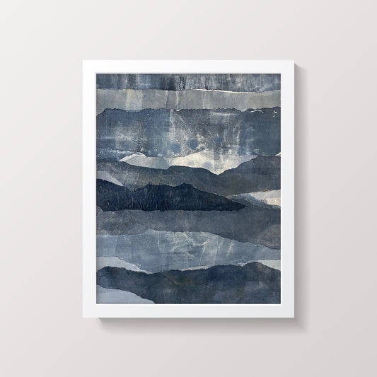 Blue Ridges Small Framed Print