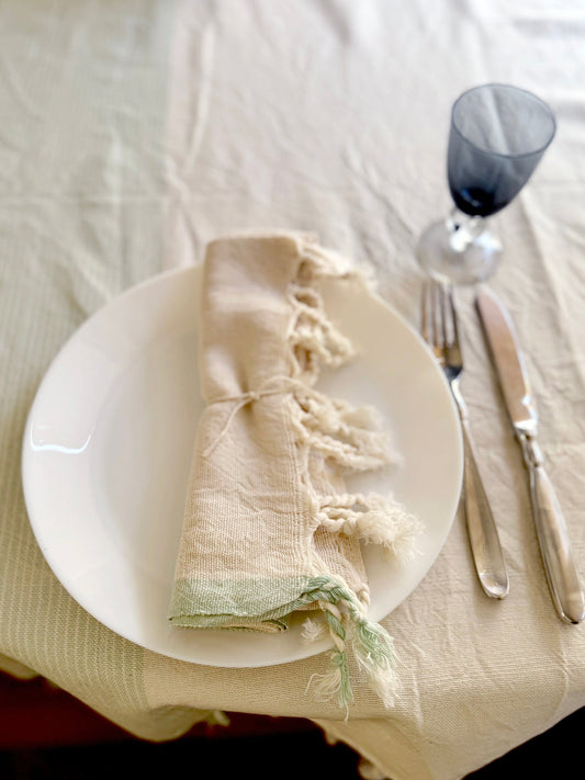 Sage Ivory Hand Towel