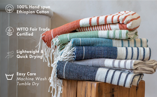 Dawa Handwoven Ethiopian Cotton Bath Towel