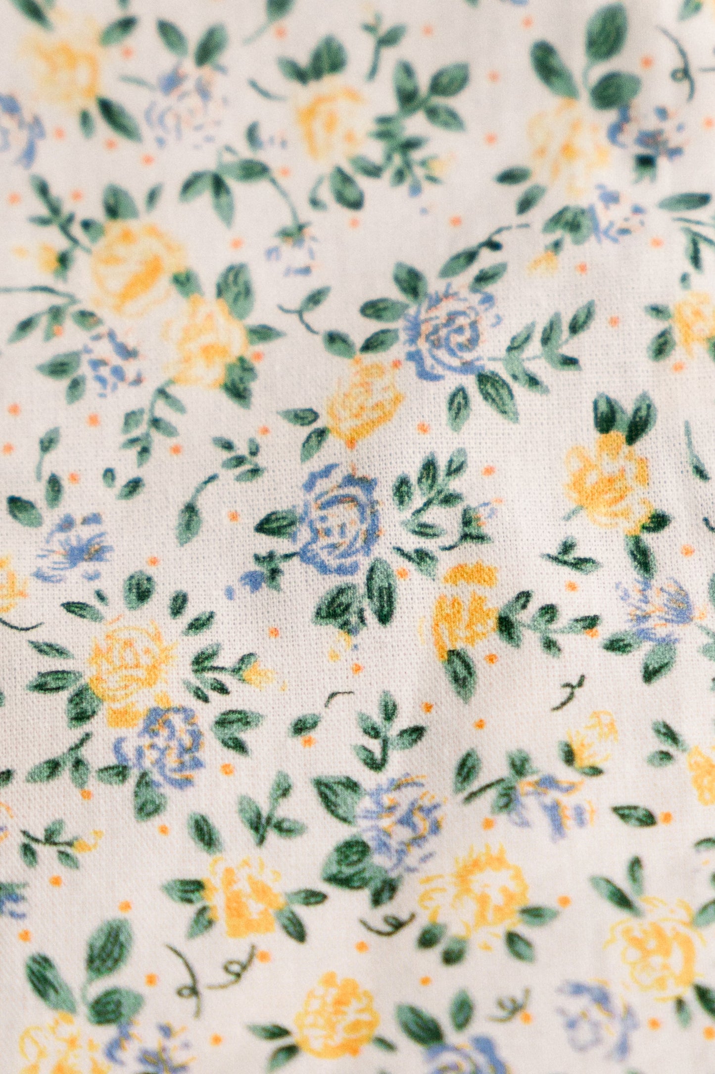 Buttercup Bloom | Timeless Floral Ruffle Zipper Pouch