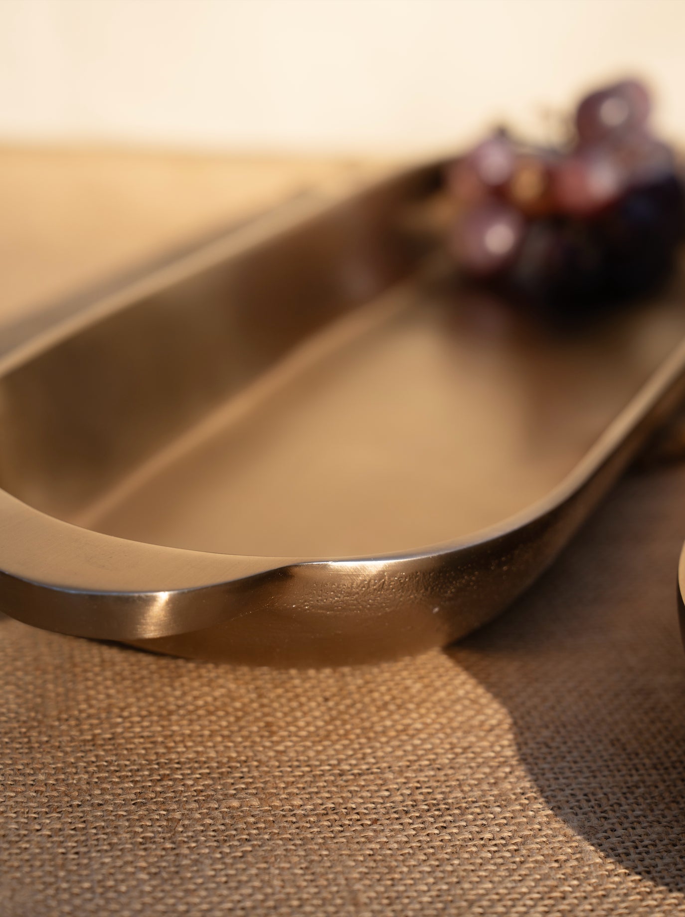 Stinson Antique Brass Long Trays - Set of 2