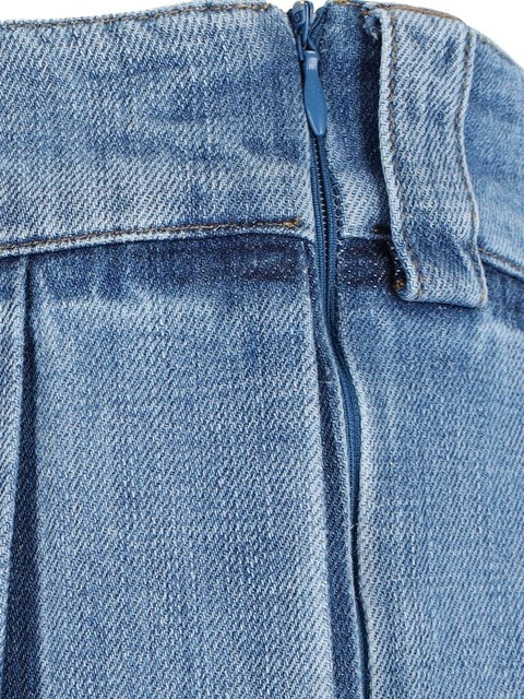 Miu Miu Women Denim Midi Skirt