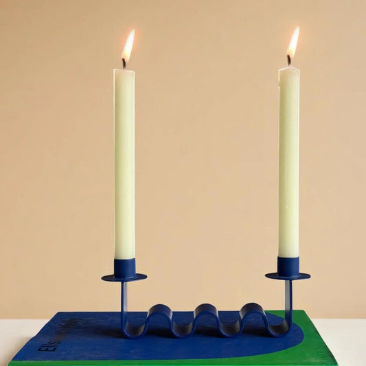 Electric Blue Helen Candle Holder