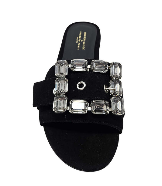 Madison Maison Fade Collection Jeweled Buckle Suede Sandal Limited Edition Exclusive