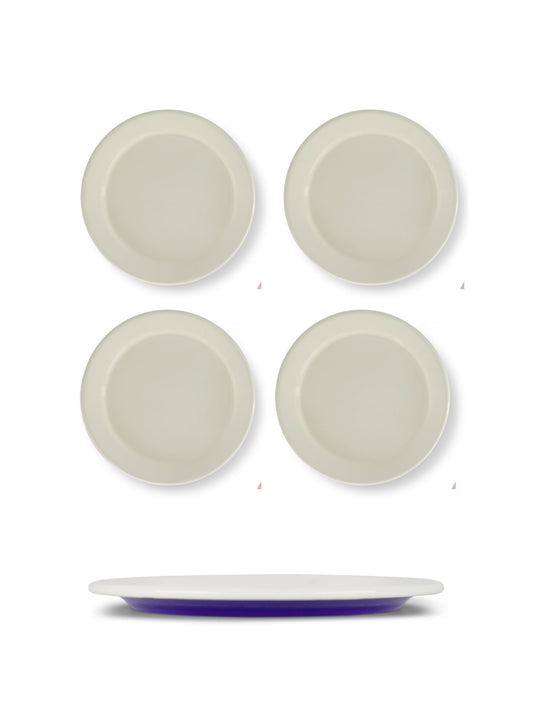 S/4 Enamel Dinner Plate - Two Tone