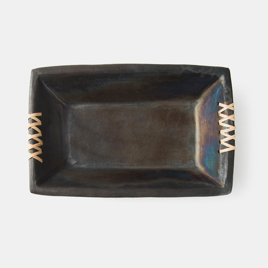 Longpi Black Clay Serving Plater