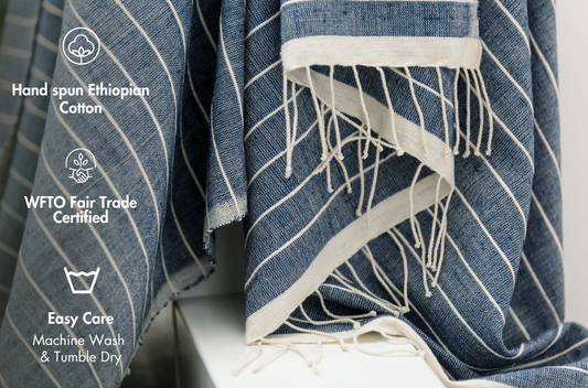 Jamma Handwoven Ethiopian Cotton Bath Towel
