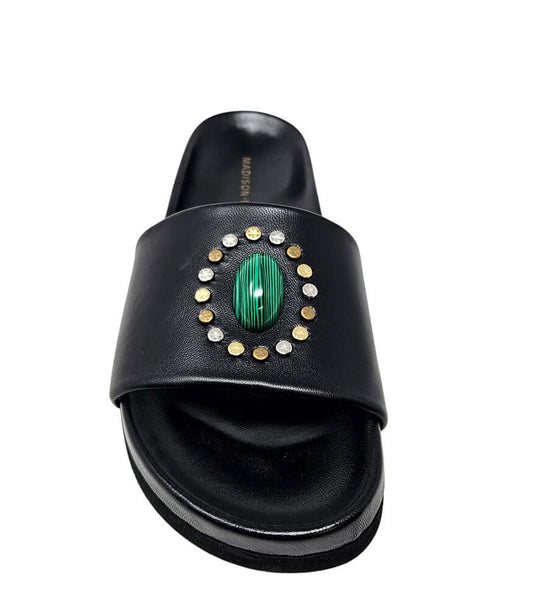 Athena Black Open Toe Sandal