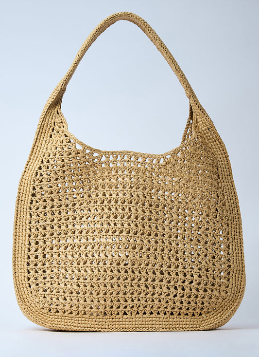 Miu Miu Women Logo Motif Crochet Shoulder Bag