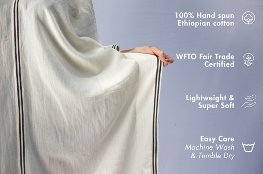 Petra Handwoven Ethiopian Cotton Kaftan