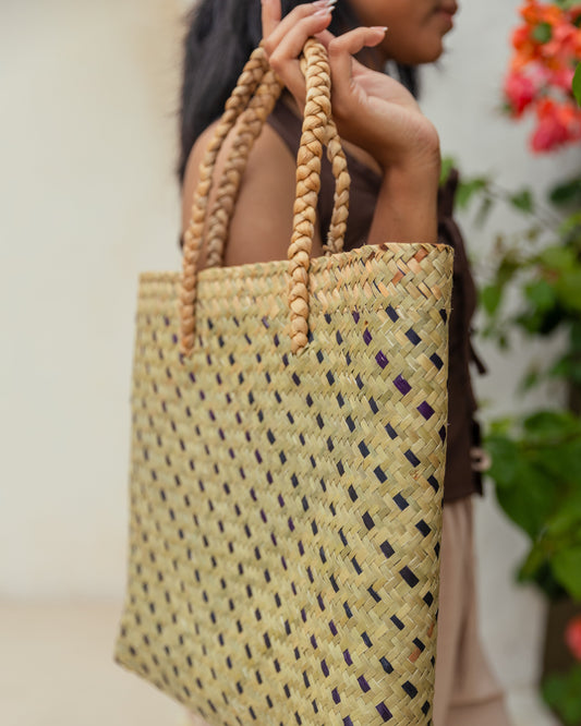 Cove Rattan Beach Tote Bag