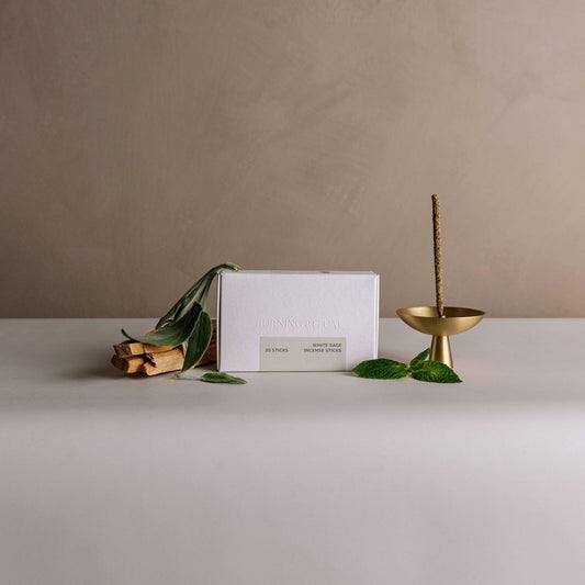 White Sage Incense Sticks – 30 Mini Hand-Rolled Sticks from Peru (4.2")