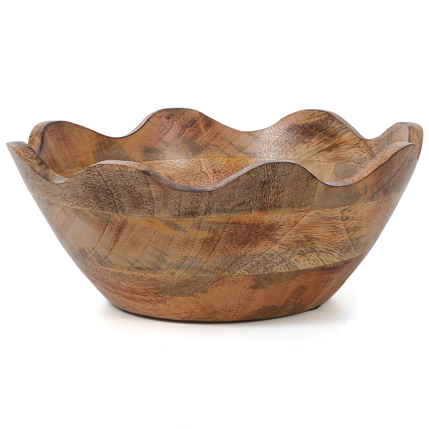Scalloped Mangowood Bowls