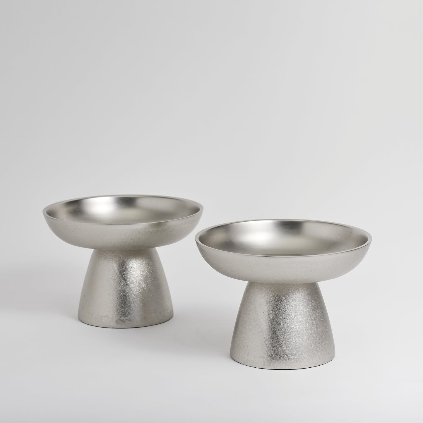 Stinson Nickel Small Pedestals - Set of 2