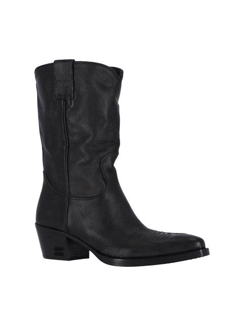 Miu Miu Women Logo Boots