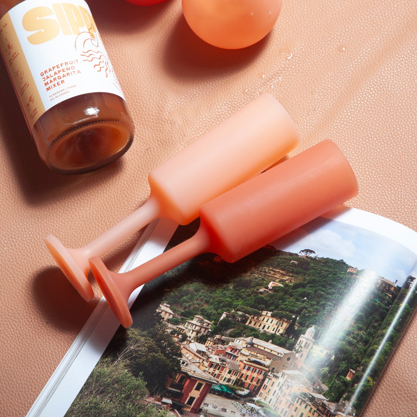 Terra + Peach | Seff | Unbreakable Champagne Flutes