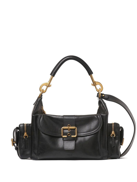 Chloe Women Shiny Leather Camera Bag