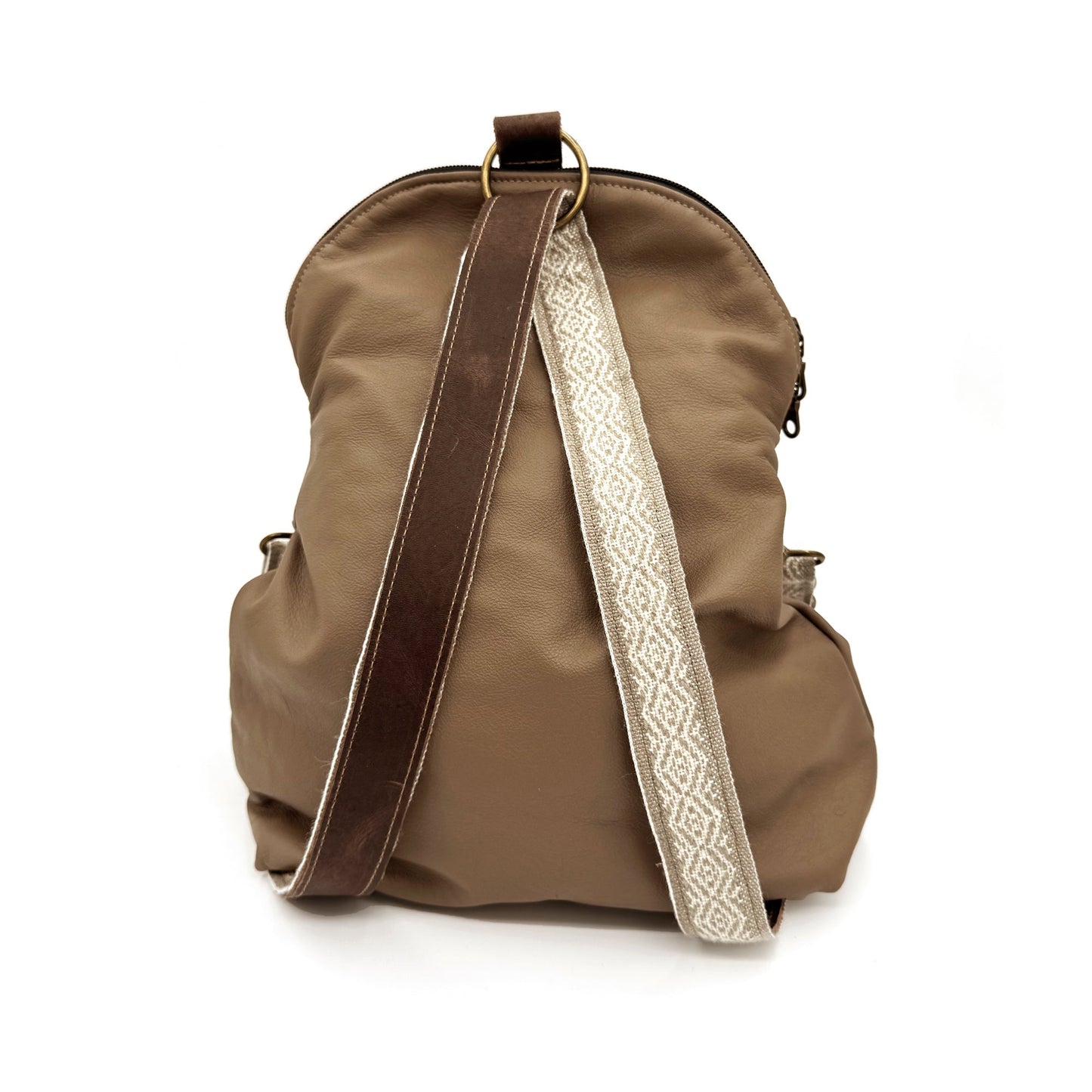 Relaxed Crossbody Backpack in Wheat