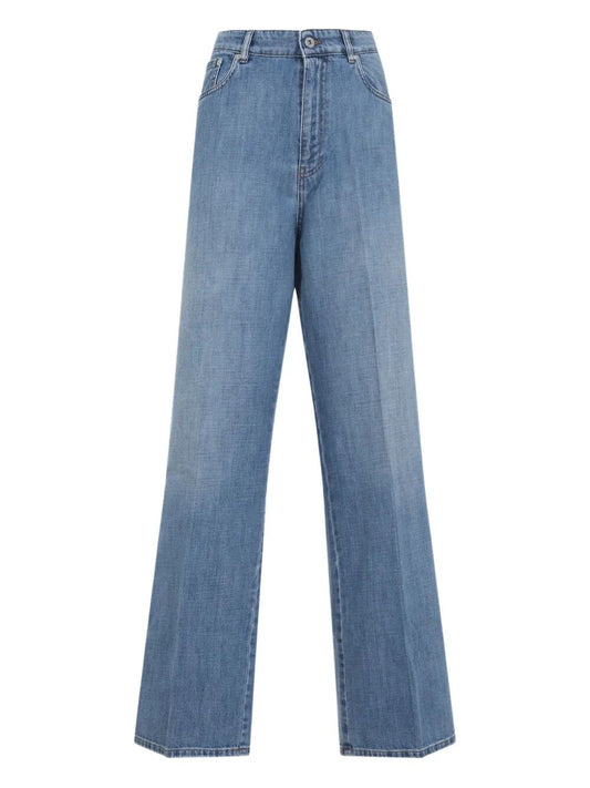 Miu Miu Women Logo-Appliqué Jeans