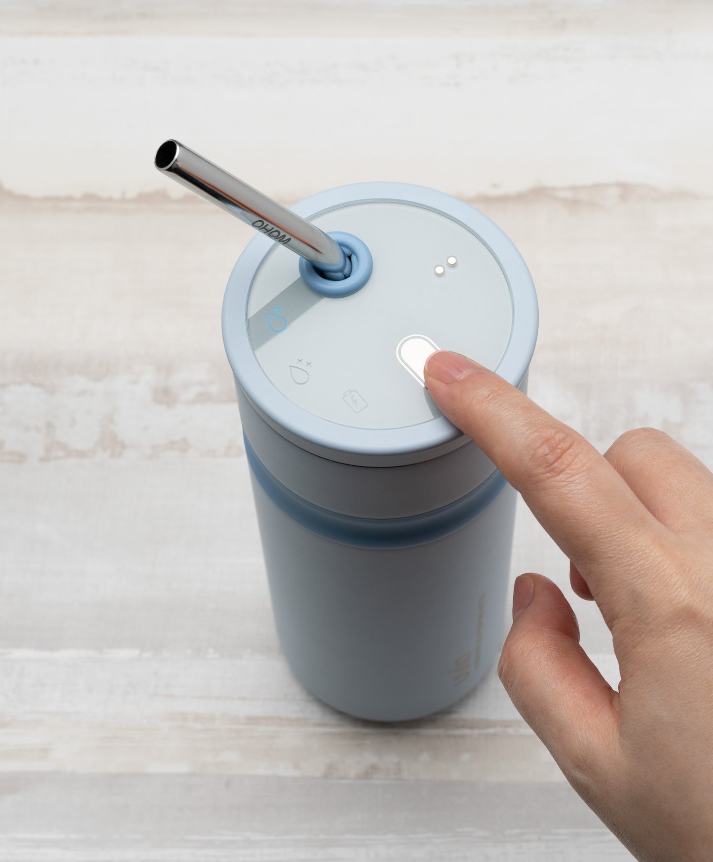 Uvio Self-Purifying Water Bottle - Polar Blue