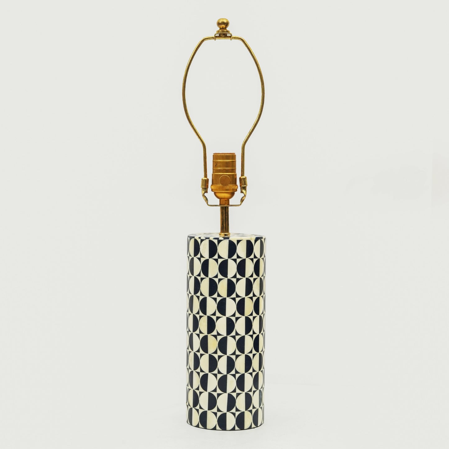 Geo Inlay Blue Table Lamp