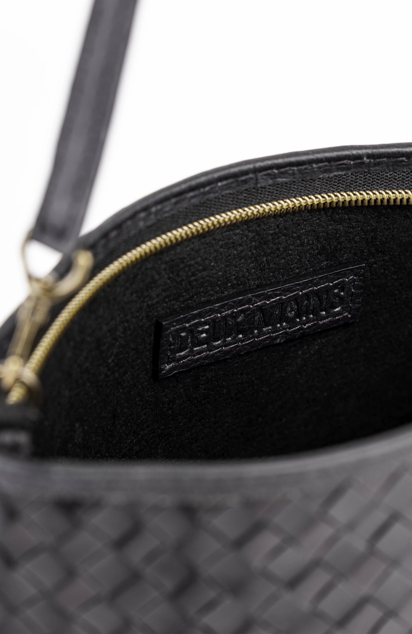 Woven Leather Shoulder Bag