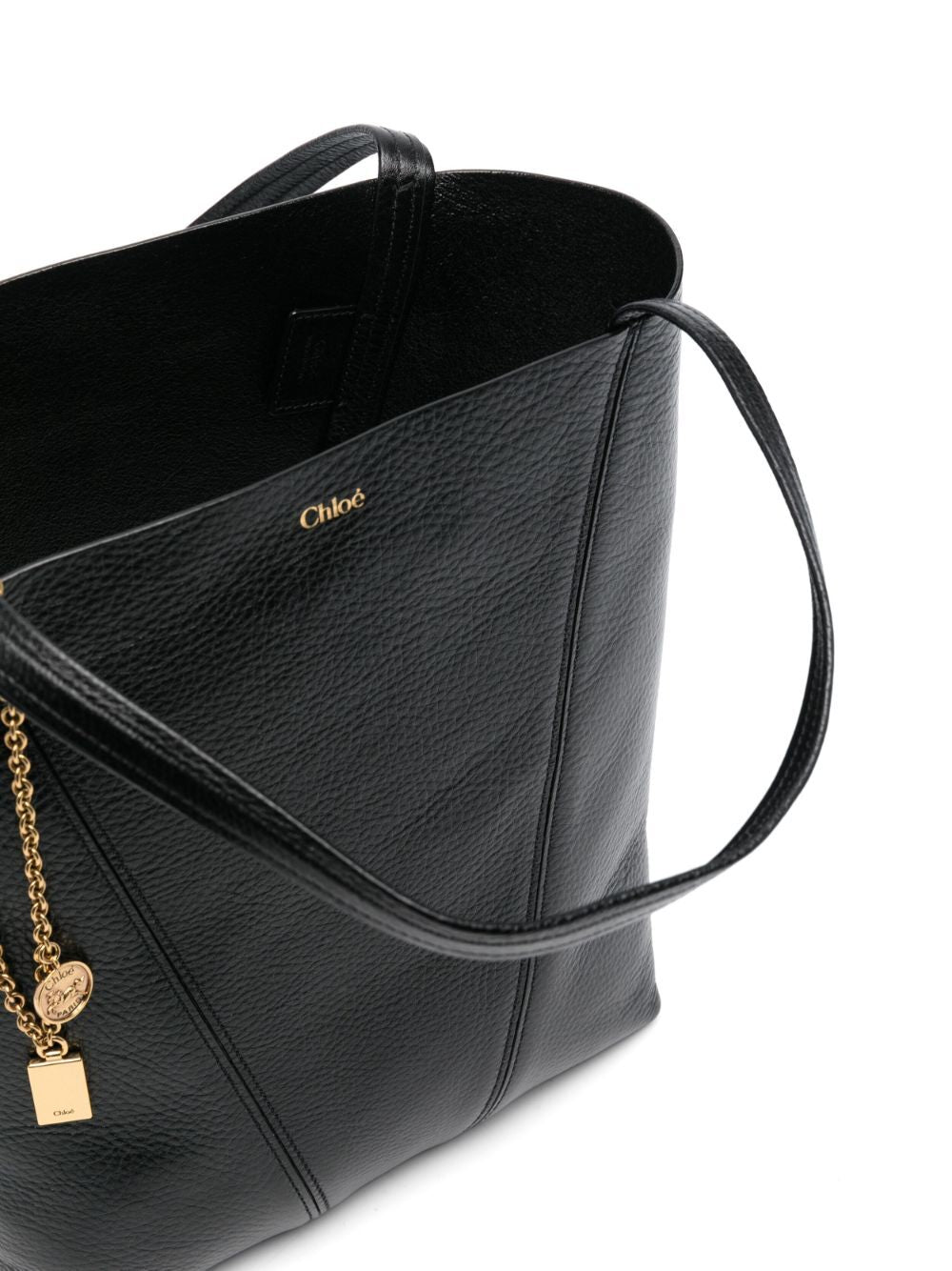 Chloe Women Chloé Spin Tote Bag In Grained Leather