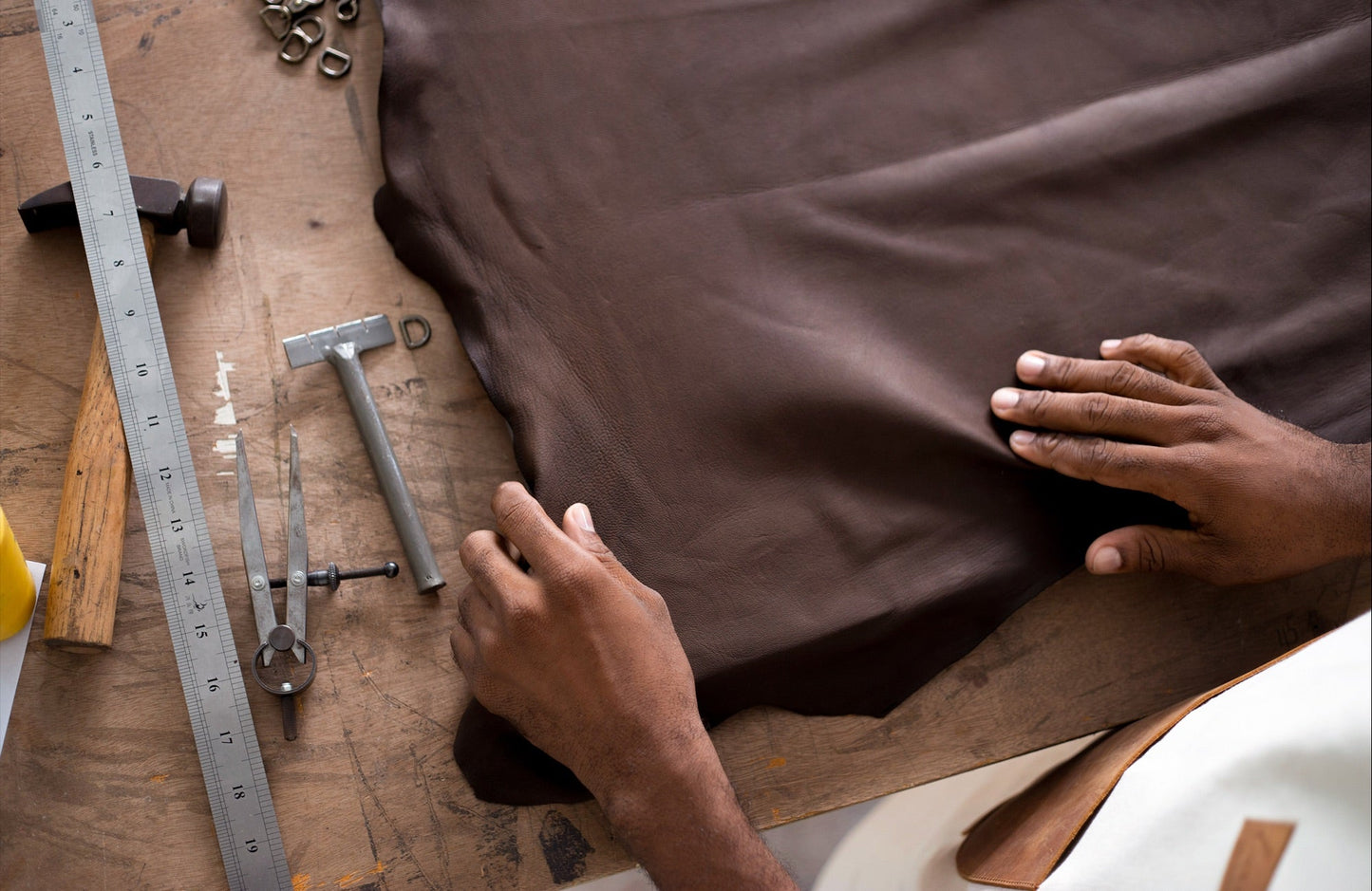 Woven Leather Shoulder Bag