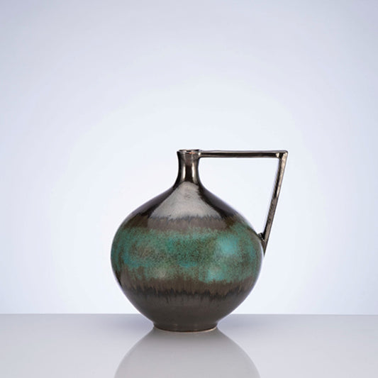 Turquoise Brushes Decorative Vessel