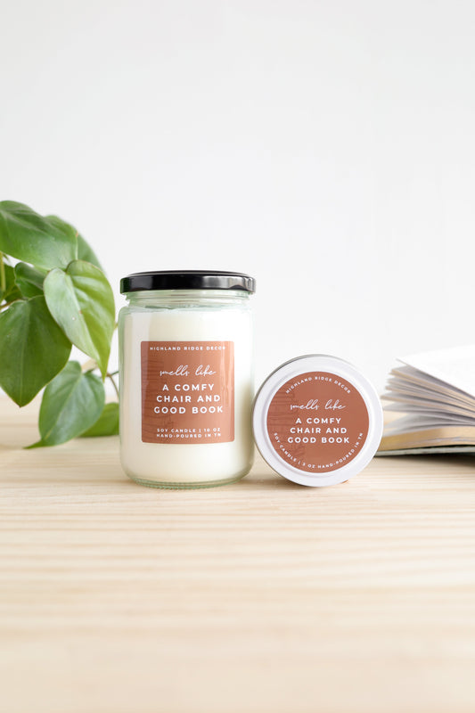 A Comfy Chair and Good Book Candle