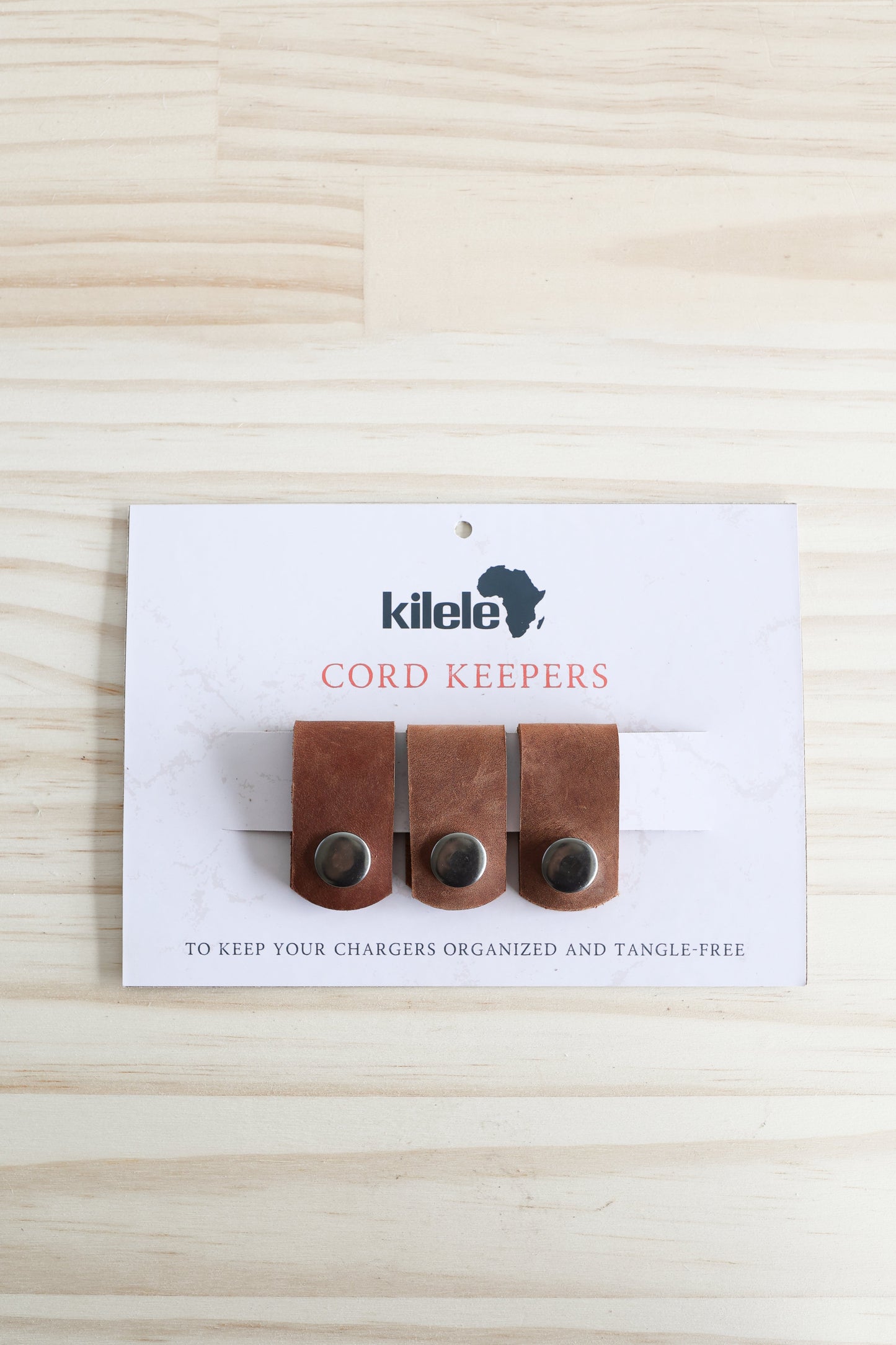 Leather Cord Keepers | set of 3