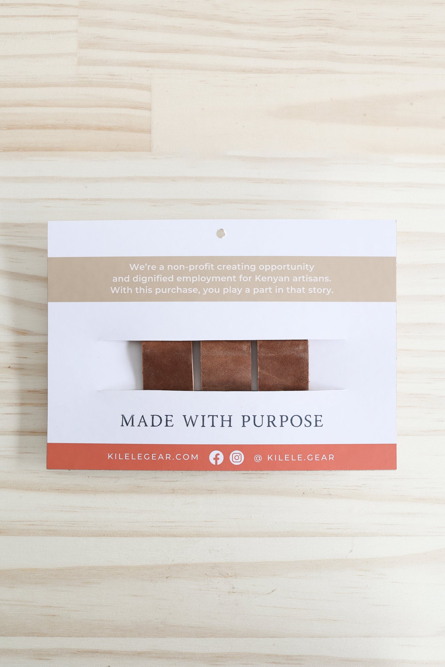 Leather Cord Keepers | set of 3