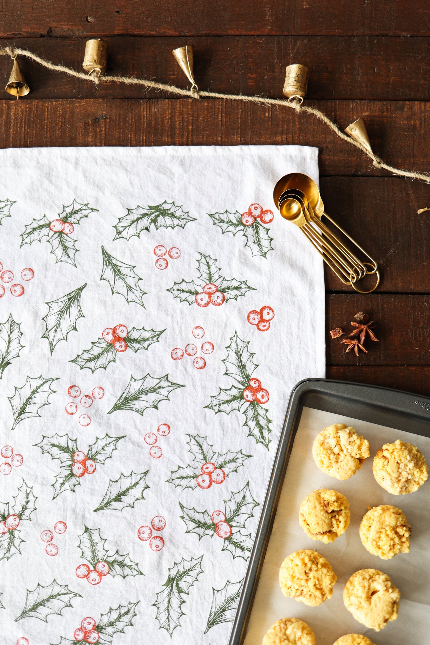 Holly Tea Towel