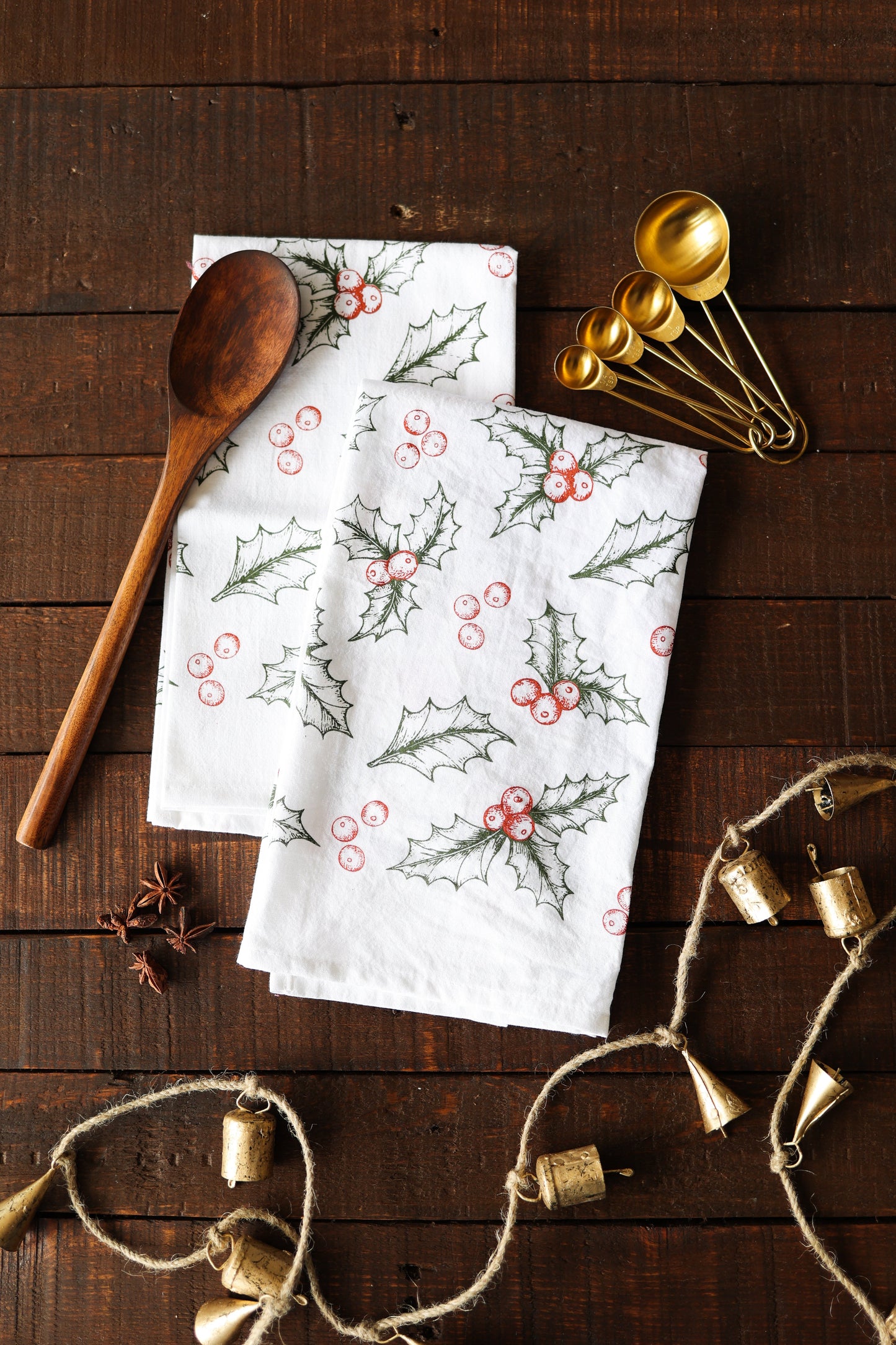 Holly Tea Towel