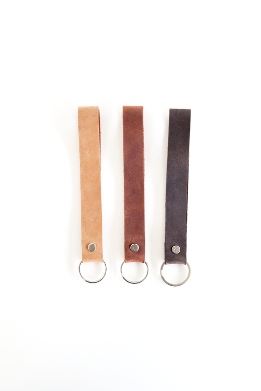 Leather Keychain Wristlet