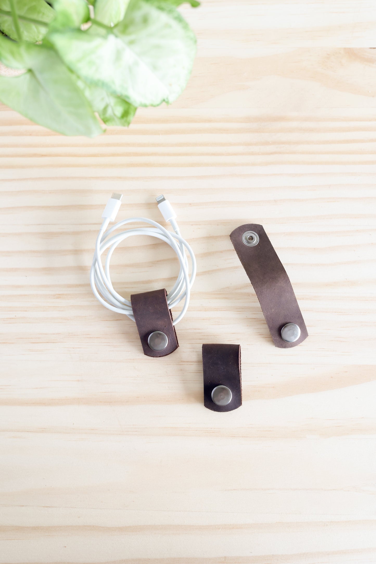 Leather Cord Keepers | set of 3
