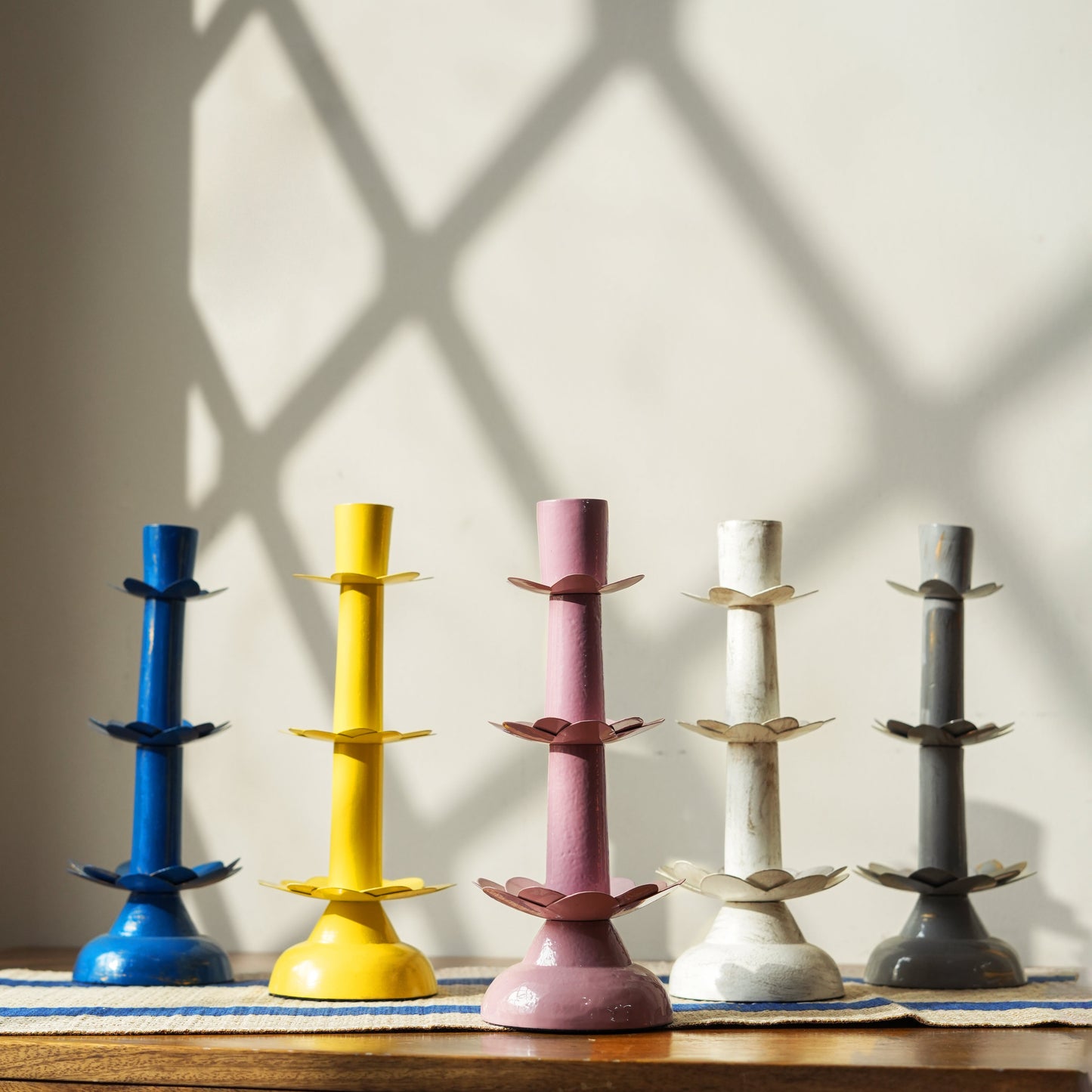 Sunny Tapered Candleholders