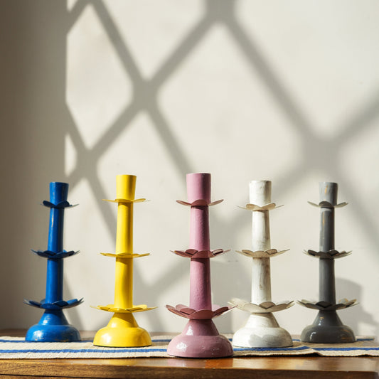 Sunny Tapered Candleholders